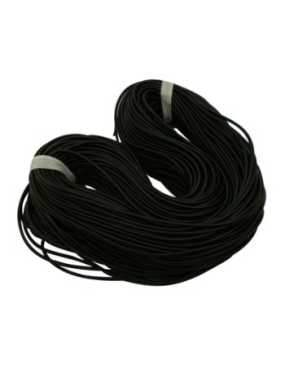 Buna cord-Cordon PVC creux noir-5mm