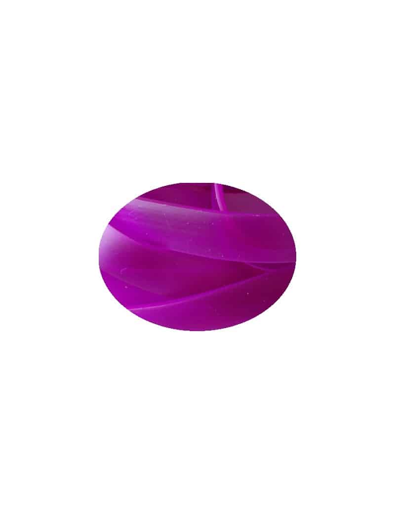 Cordon caoutchouc plat large violet-10mmx2.2mm