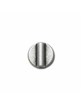 Perle plate ronde lisse placage argent-10mm
