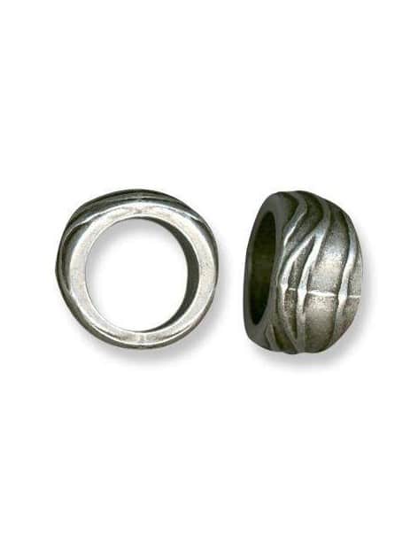 Grosse perle ou anneau ou bague placage argent-27mm