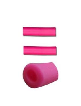 Cordon PVC creux de couleur rose-10mm-vente au centimetre