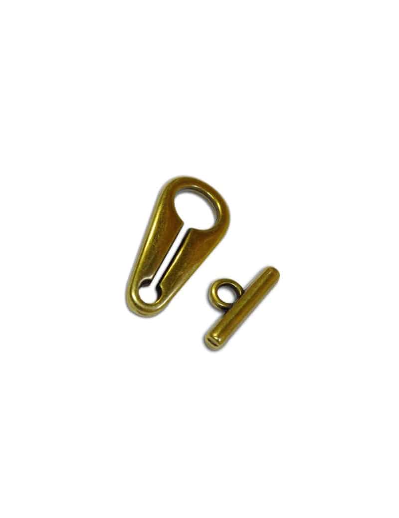 Fermoir toogle design placage bronze-37mm