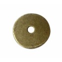 Poche de 10 perles ou coupelles lisses couleur bronze-15mm