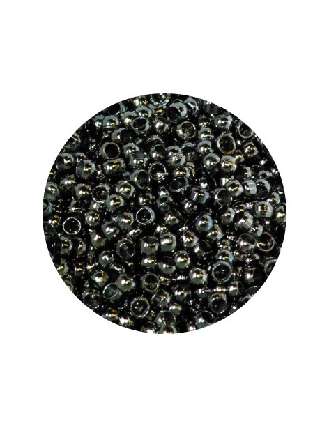 Pochette de 100 perles a ecraser couleur black-2mm