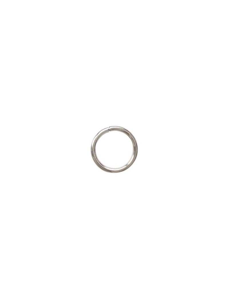 Poche de 50 anneaux de jonction couleur platine sans plomb et sans nickel-9x1.2mm