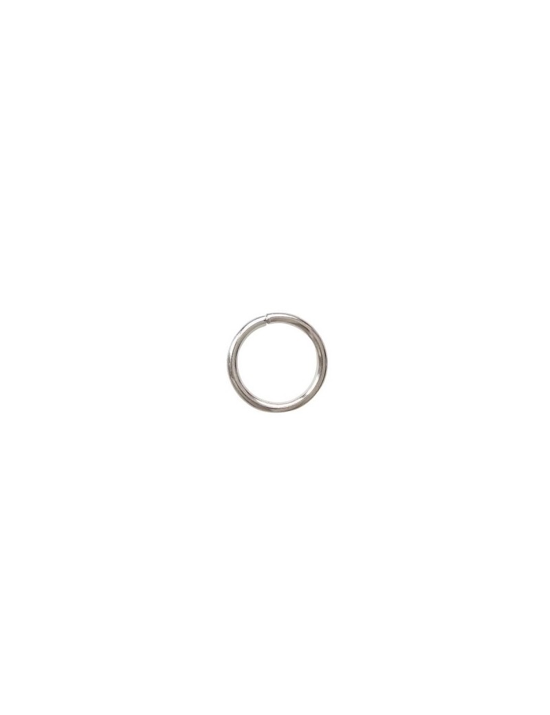 Poche de 50 anneaux de jonction en metal couleur platine-8x1mm
