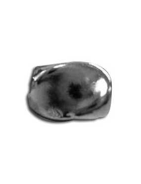 Perle style osselet en metal couleur argent tibetain-9.5mm