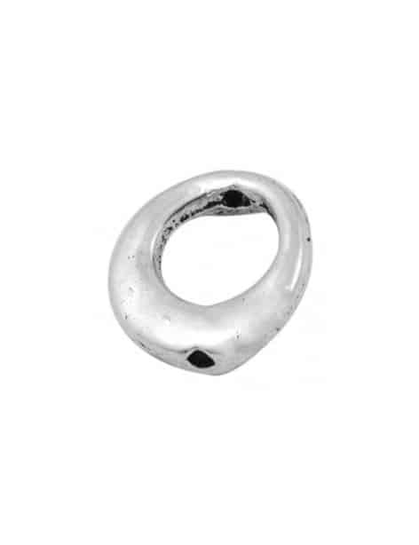 Perle anneau couleur argent tibetain-10.5mm