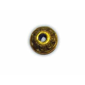 Sachet de 10 Perles toupie metal couleur bronze antique-6.5mm