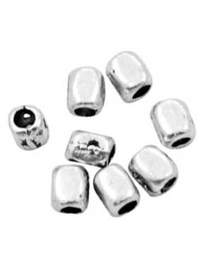 Poche de 50 Petites perles cubes sans plomb et sans nickel-3mm