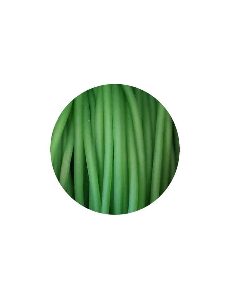 Cordon rond de PVC creux opaque vert olive-3mm