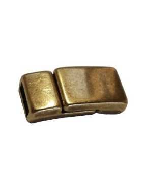 Petit fermoir magnetique lisse bronze-17mm