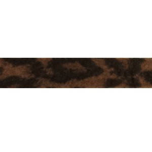 Lacet fantaisie plat 6mm daim aspect leopard-vente au cm
