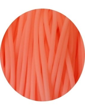Cordon rond de PVC creux opaque saumon-2mm