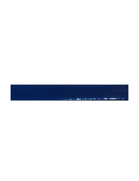 Lacet fantaisie plat 10mm vernis bleu sombre degrade