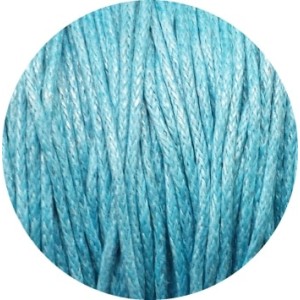 Coton cire bleu turquoise-1mm
