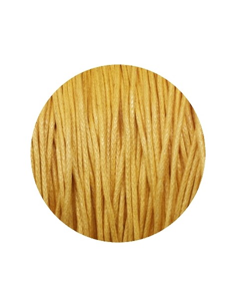 Coton cire jaune orange-1mm