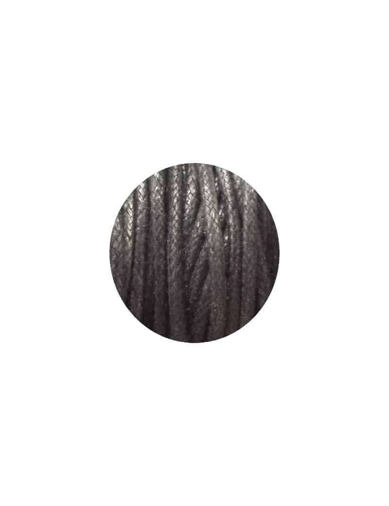 Coton cire noir-2.5mm