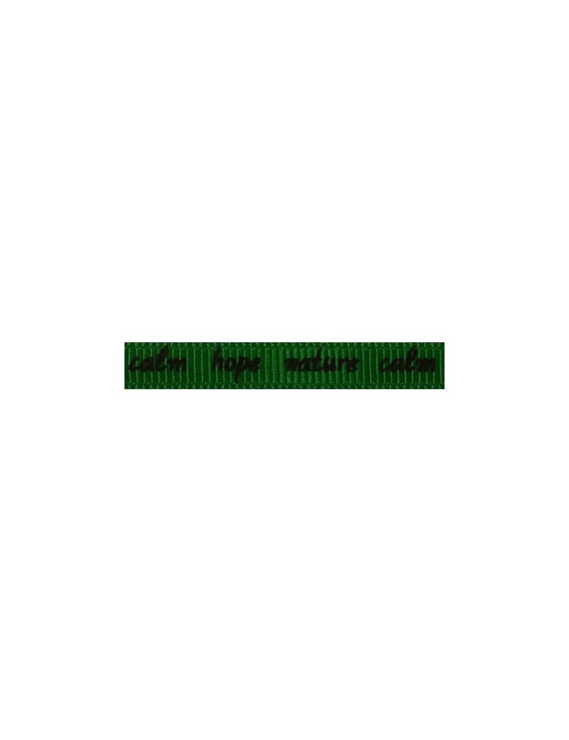 Ruban imprime de couleur verte pour bracelet-7mm
