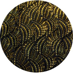 Serpentine lurex noir jaune-10mm