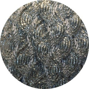 Serpentine lurex gris-6mm