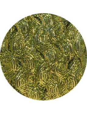 Serpentine lurex vert-6mm
