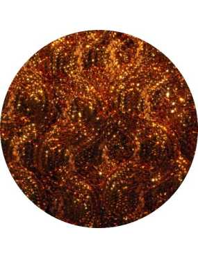 Serpentine lurex orange-6mm