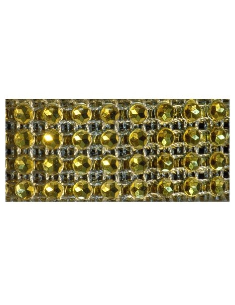 Galon strass couleur or-20mm
