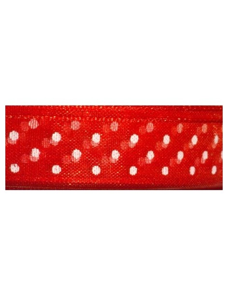 Ruban voile pois rouge-14mm