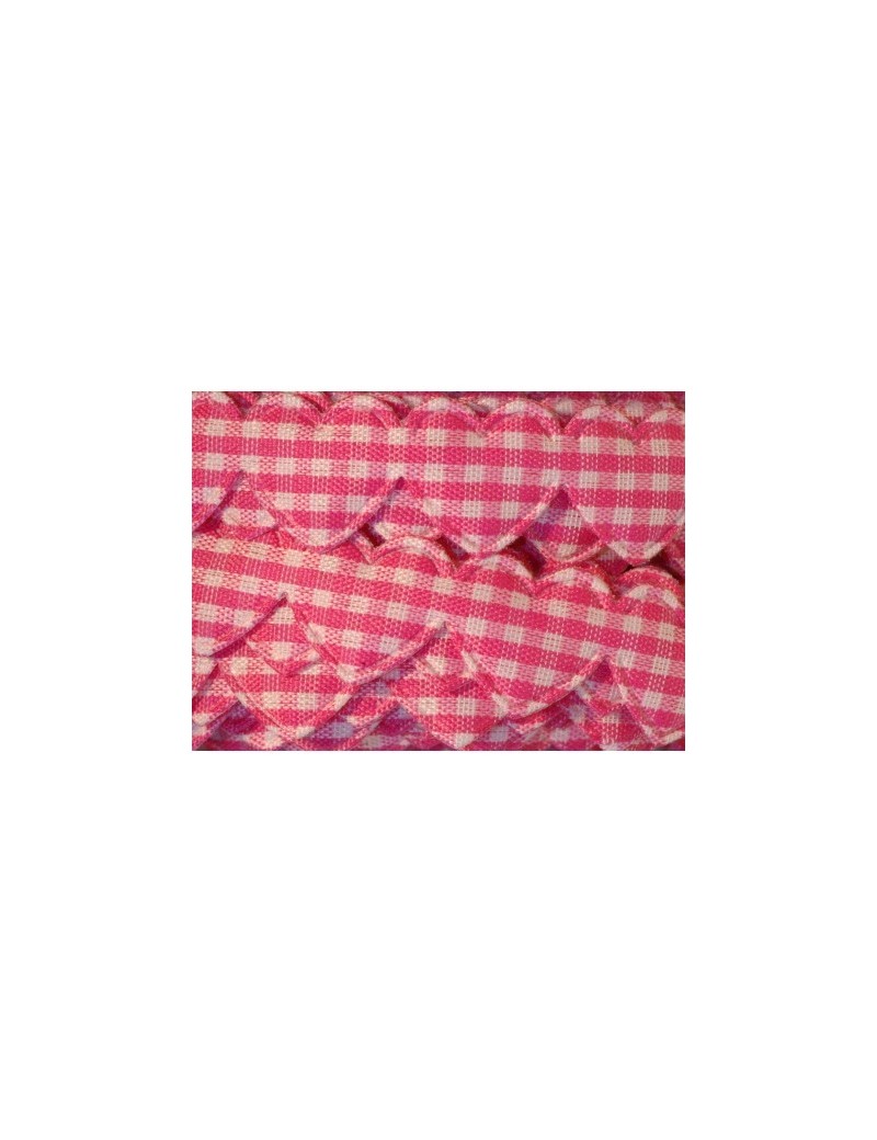 Guirlande de coeurs rose-15mm