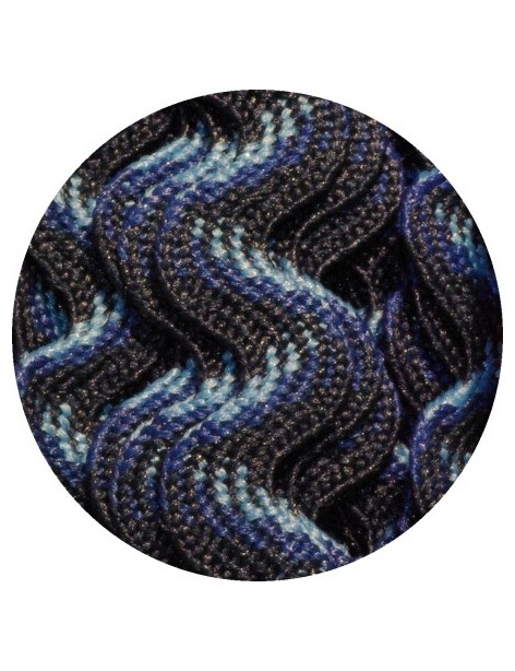 Serpentine ombrée bleue vendue au mètre-11mm