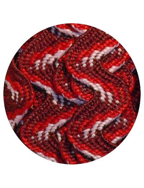 Serpentine ombrée rouge vendue au mètre-11mm