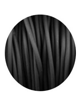 Buna cord-Cordon caoutchouc creux noir-3mm
