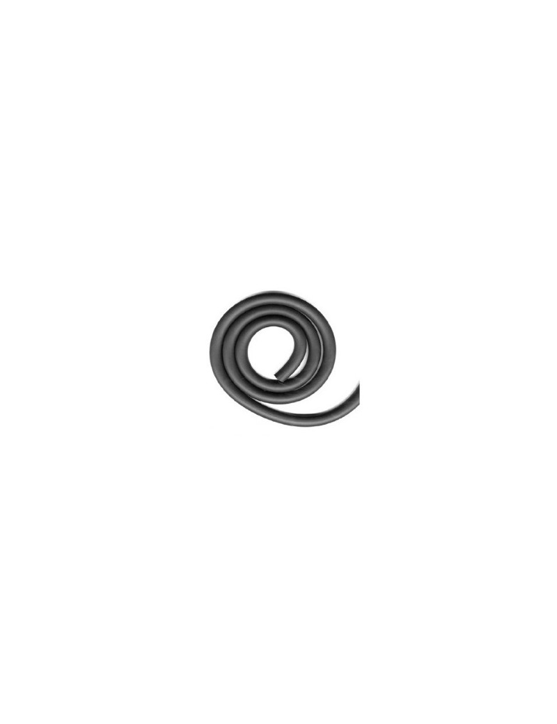 Cordon rond plein caoutchouc noir de 2.5mm de diamètre