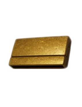 Fermoir magnétique lisse bronze pour cuir de 40mm-43mm