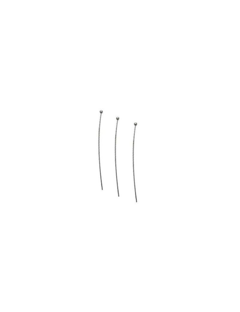Poche de 50 clous boule placage argent-50mm Poche de 50 clous boule placage argent-50mm