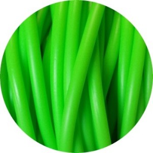 Cordon PVC creux opaque vert-5mm