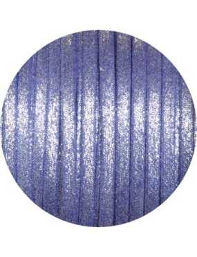 Lacet fantaisie plat 3mm nacré couleur violet