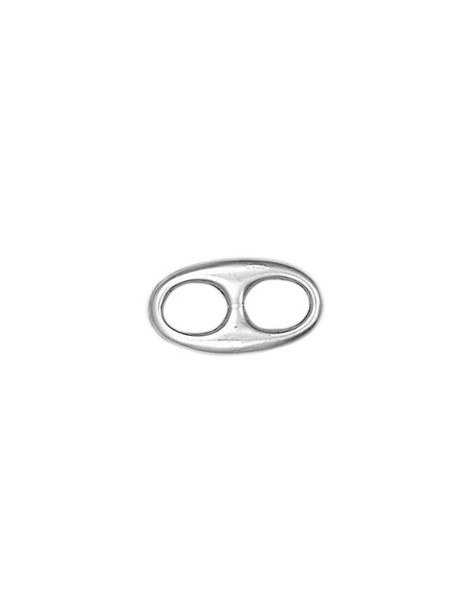 Boucle ovale type passant de 6mm pour bracelet