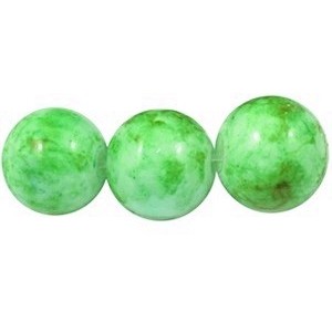 Pochette de 50 perles en verre peint premier prix vertes-6mm