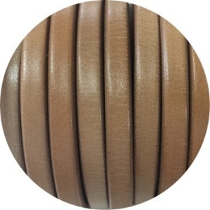 Cordon de gros cuir marron clair-vente au cm