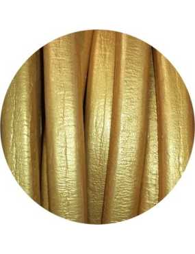 Cordon de gros cuir de couleur or-vente au cm
