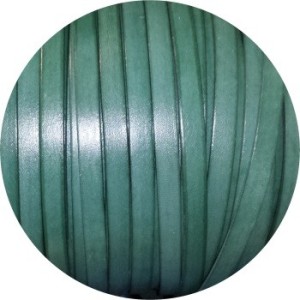Cuir plat jade foncé de 10mm vendu à la coupe au mètre