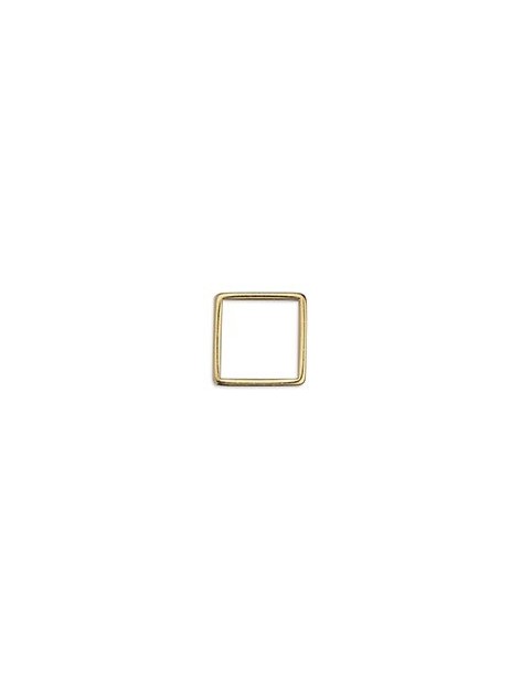 Anneau carré de 14mm couleur or