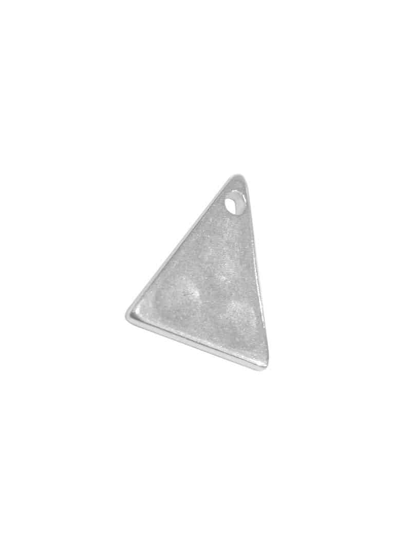 Pampille triangle lisse de 20mm placage percée au sommet