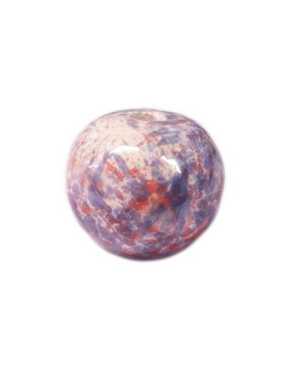 Perle ronde en ceramique de 22mm de couleurs panachées