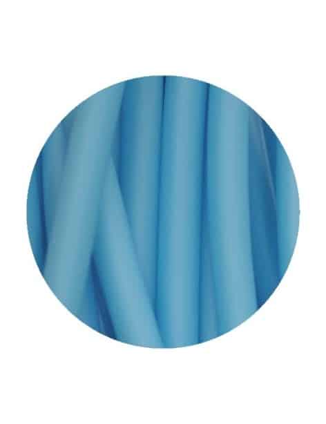 Cordon PVC creux opaque bleu turquoise-2mm