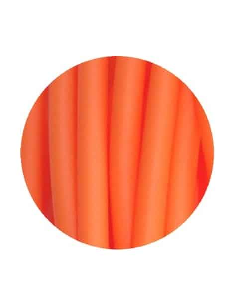 Cordon PVC creux opaque orange-2mm