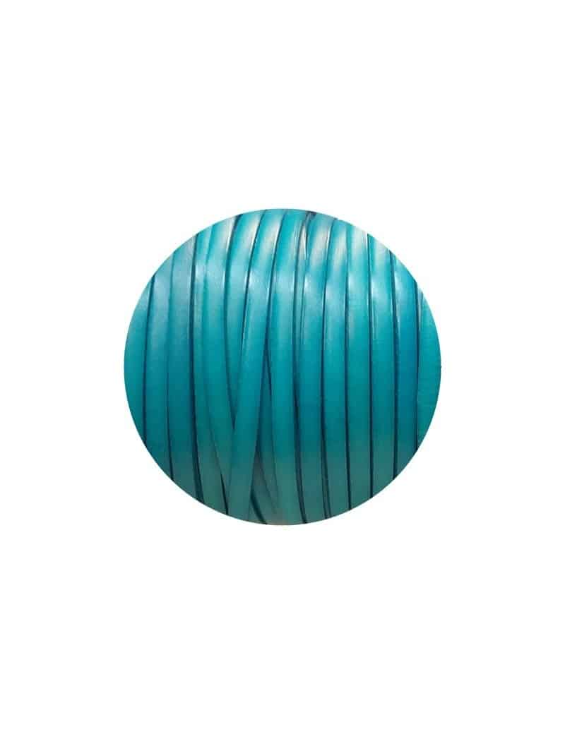 Cuir plat de 5mm bleu turquoise soutenu en vente au cm-Premium