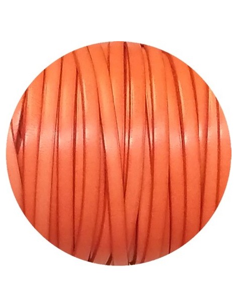 Cuir plat de 5mm orange vif en vente au cm-Premium